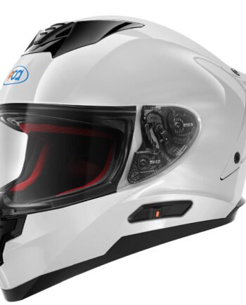 Fodsports FS 90 DOT Full Face Motorcycle Helmet Shiny White