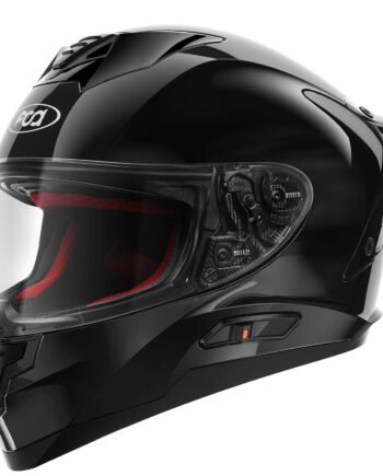 Fodsports FS 90 DOT Full Face Motorcycle Helmet Shiny Black
